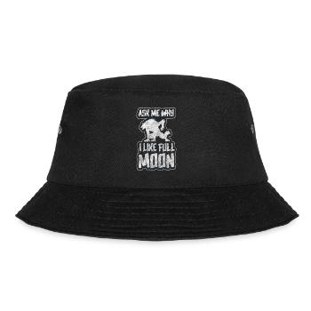 Vollmond Ungeheuer Angst - Bucket Hat - Schwarz - Vorne - Lela (165cm)