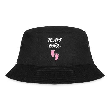 Es wird ein Mädchen! - Bucket Hat - Schwarz - Vorne - Lela (165cm)
