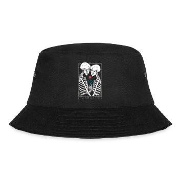 Squelette embrasse squelette Amour Romance - Bob - noir - Devant - Lela (165cm)