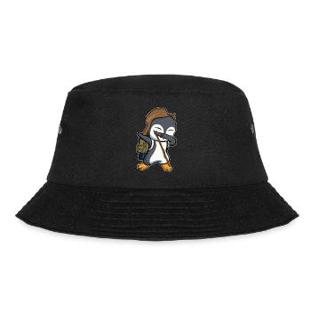 dab dabbing pinguin campen einhorn königspinguin - Bucket Hat - Schwarz - Vorne - Lela (165cm)