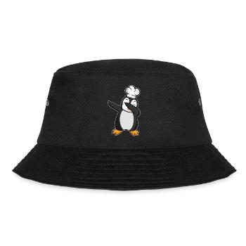 dab dabbing penguin cook winter banquet funny - Bucket Hat - black - Front - Lela (165cm)