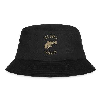 Ich Dreh Dorsch Kabeljau Angeln Fisch - Bucket Hat - Schwarz - Vorne - Lela (165cm)