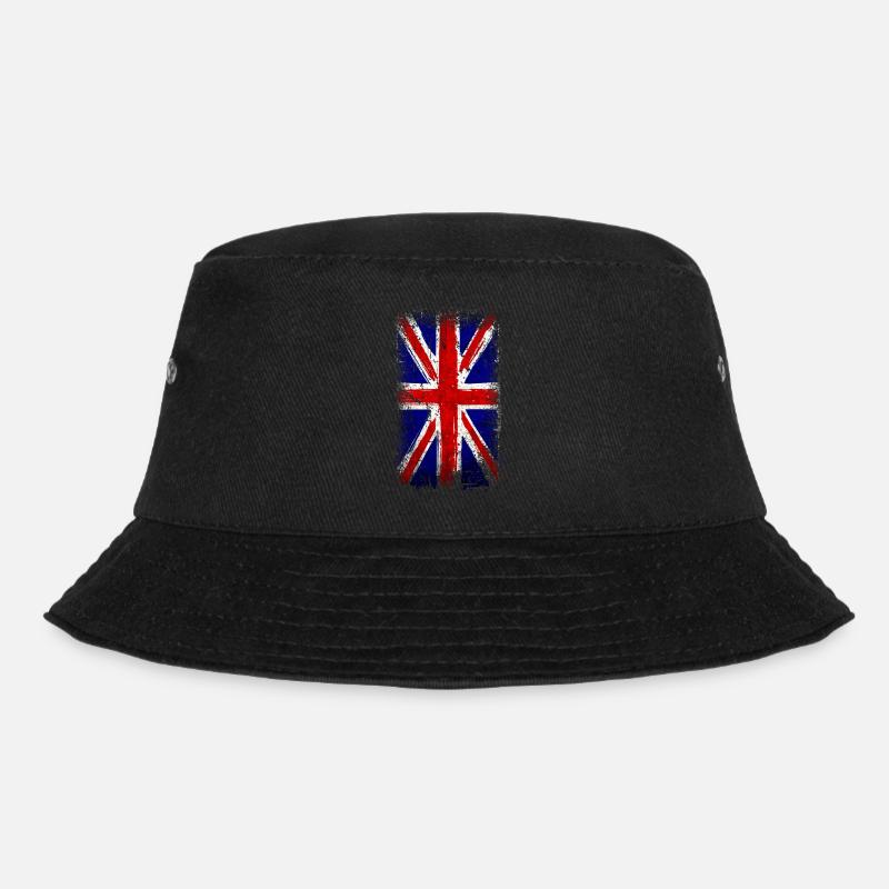 Union Jack Großbritannien - Bucket Hat - Schwarz