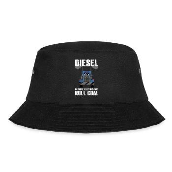 Diesel truck vs. electric design for - Bucket Hat - black - Front - Lela (165cm)