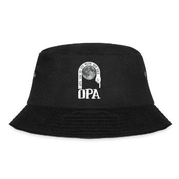 Opa I Love You To The Moon And Back - Bucket Hat - Schwarz - Vorne - Lela (165cm)