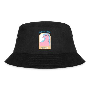 Schulkind 2022 Island Pferd - Schulanfang - Bucket Hat - Schwarz - Vorne - Lela (165cm)