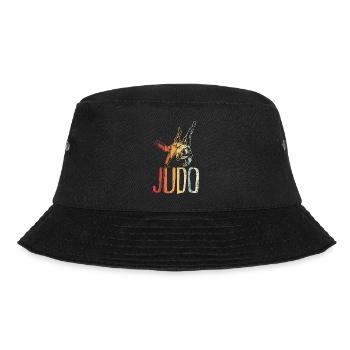 Vintage Judo Retro Judoka - Bucket Hat - Schwarz - Vorne - Lela (165cm)