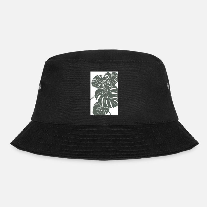 Monstera digital Art vert/blanc - Bob - noir