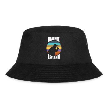 Beatbox Legende Musik Beatboxer Vocal Percussion - Bucket Hat - Schwarz - Vorne - Lela (165cm)