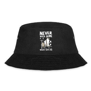 Never walk alone my son walk with me - Bucket Hat - black - Front - Lela (165cm)