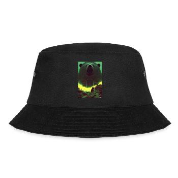 Bear Grizzly Bear Brown Bear Predator Wildlife Forest 2 - Bucket Hat - black - Front - Lela (165cm)