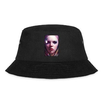 Cyber Goth Woman Future Technology Science - Bucket Hat - black - Front - Lela (165cm)