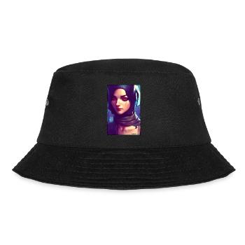Cyber Goth Woman Future Technology Science - Bucket Hat - black - Front - Lela (165cm)