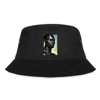 Cyborg Man Future Sci-Fi Machine Technology - Bucket Hat - black - Front - Lela (165cm)