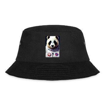 Pandabär Panda Astronaut Zukunft Sci-Fi Technik - Bucket Hat - Schwarz - Vorne - Lela (165cm)