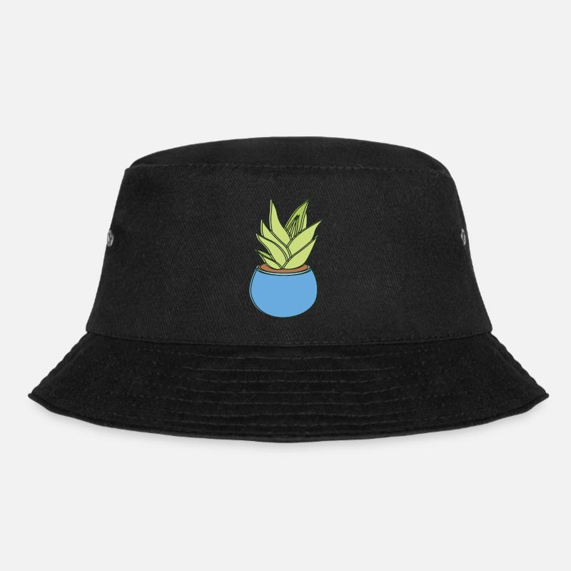 Herbstlaub - Bucket Hat - Schwarz