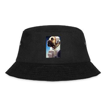 Dog Pet Astronaut Future Sci-Fi Technology - Bucket Hat - black - Front - Lela (165cm)