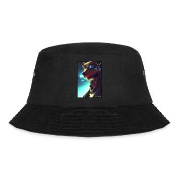 Dog Dog Lovers Cyber Neon Punk Future Sci-Fi - Bucket Hat - black - Front - Lela (165cm)