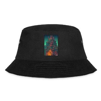 Castle Castle Fortress Architecture Landscape - Bucket Hat - black - Front - Lela (165cm)