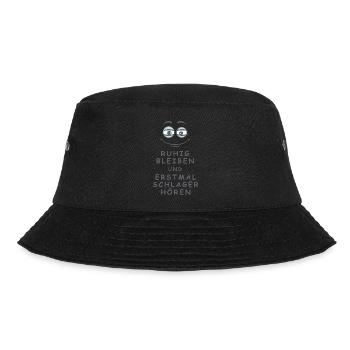 Schlager hören - Bucket Hat - Schwarz - Vorne - Lela (165cm)