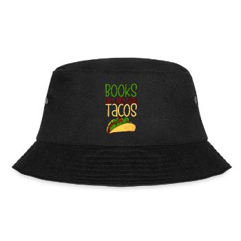Books Are Just Word Tacos 4 - Bucket Hat - Schwarz - Vorne - Lela (165cm)