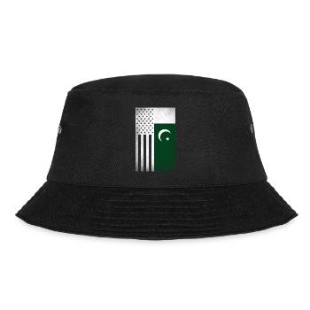 Pakistan Design für stolze pakistanisch Amerikaner - Bucket Hat - Schwarz - Vorne - Lela (165cm)