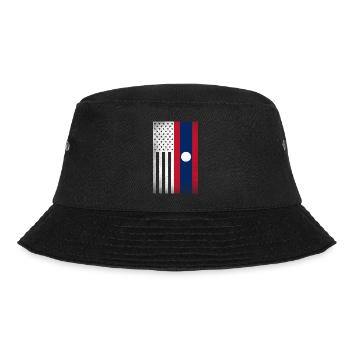 Laos Design für stolze laotische Amerikaner - Bucket Hat - Schwarz - Vorne - Lela (165cm)