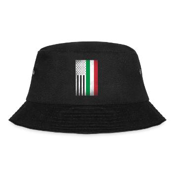 Italien Design für stolze italienische Amerikaner - Bucket Hat - Schwarz - Vorne - Lela (165cm)