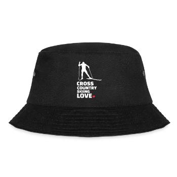 Ich Liebe Langlauf Stilvolles - Bucket Hat - Schwarz - Vorne - Lela (165cm)