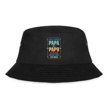 Papa & Opa Familie Vater Geschenk - Bucket Hat - Schwarz - Vorne - Lela (165cm)
