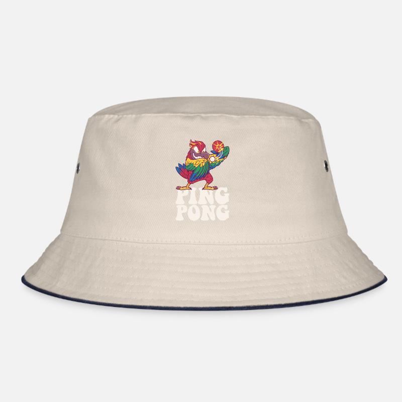 Ping Pong Parrot Outfit Table Tennis Bird Bucket Hat