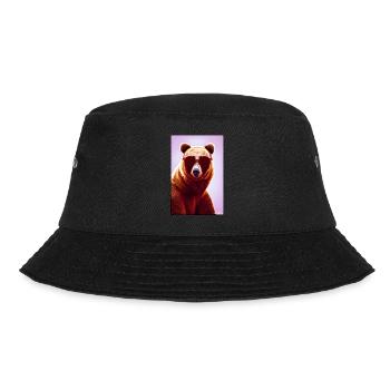 Bear Sunglasses Wildlife Forest Animals Wilderness - Bucket Hat - black - Front - Lela (165cm)