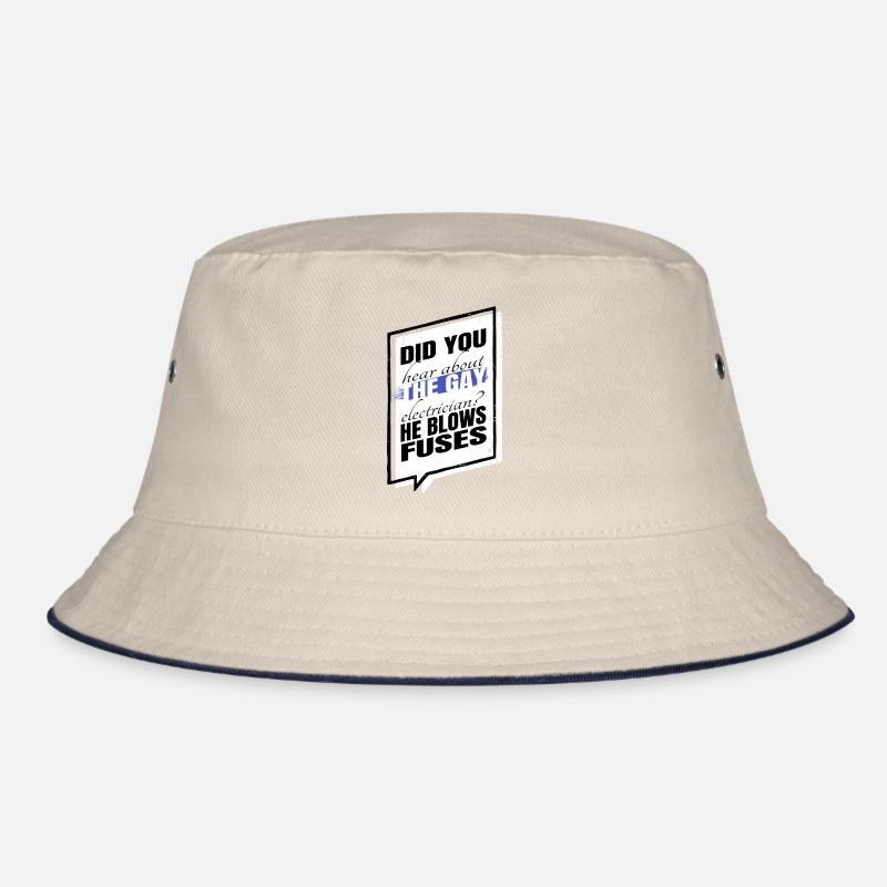 funny quote socket electrical activism Bucket Hat