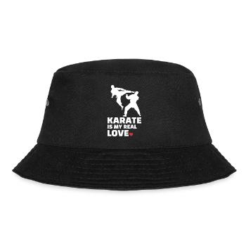 Ich Liebe Karate - Bucket Hat - Schwarz - Vorne - Lela (165cm)