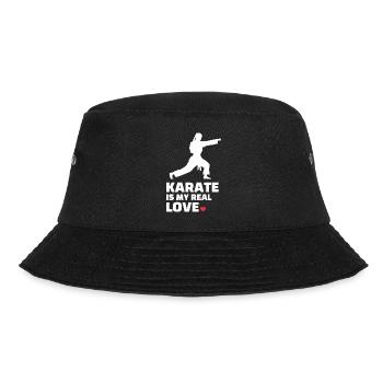 Ich Liebe Karate - Bucket Hat - Schwarz - Vorne - Lela (165cm)