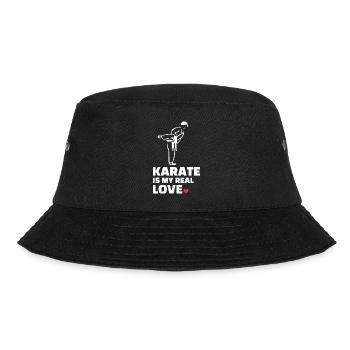 Ich Liebe Karate - Bucket Hat - Schwarz - Vorne - Lela (165cm)