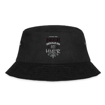 alkohol haustier hundehalter windhund - Bucket Hat - Schwarz - Vorne - Lela (165cm)