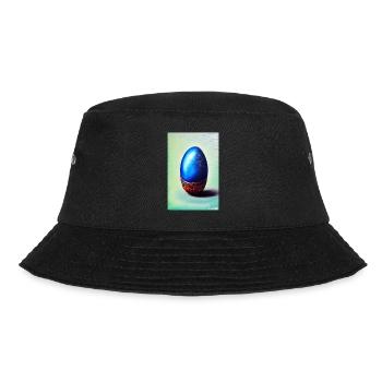 Easter Egg Easter Colorful Eggs Holiday - Bucket Hat - black - Front - Lela (165cm)