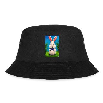 Rabbit Easter Easter Pet Easter Holiday - Bucket Hat - black - Front - Lela (165cm)