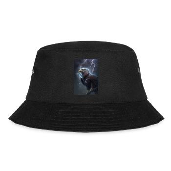 Eagle Lightning Cool Storm Animal Bird Epic - Bucket Hat - black - Front - Lela (165cm)