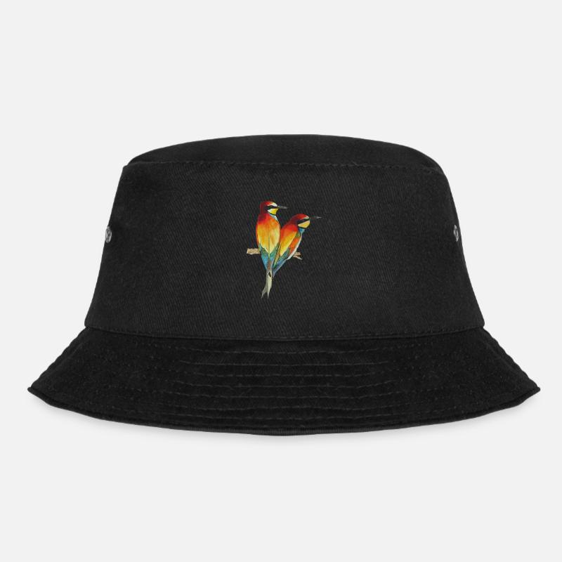Bienenfresser Vögel Paradiesvogel Merops apiaster - Bucket Hat - Schwarz