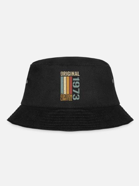 1973 | Limitiertes Geburtstagsgeschenk 1973 - Bucket Hat - Schwarz