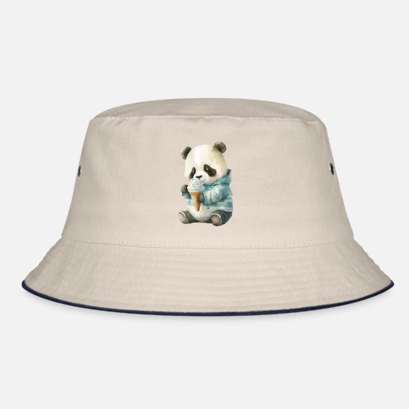 Panda - Eis essen Bucket Hat