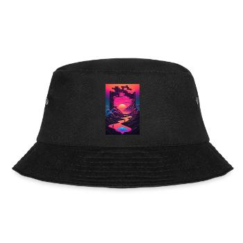 Retro Gaming Gamer Futuristic - Bucket Hat - black - Front - Lela (165cm)