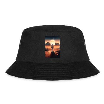 Astronaut Desert Landscape Moon Space - Bucket Hat - black - Front - Lela (165cm)