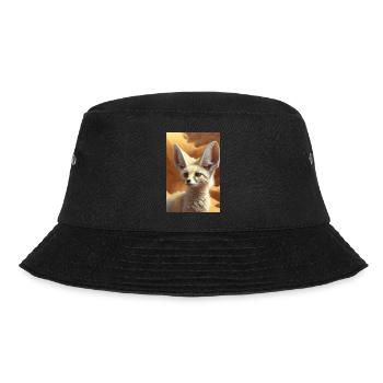 Fennek Wüstenfuchs Safari - Bucket Hat - Schwarz - Vorne - Lela (165cm)