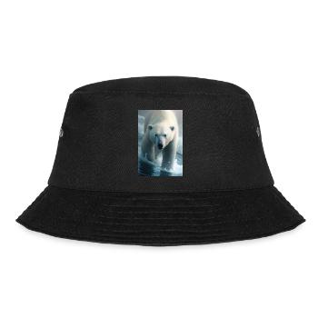 Polar bear - Bucket Hat - black - Front - Lela (165cm)