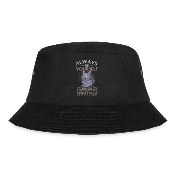 Chinchillas Rodents Animal Lovers Animal Welfare - Bucket Hat - black - Front - Lela (165cm)