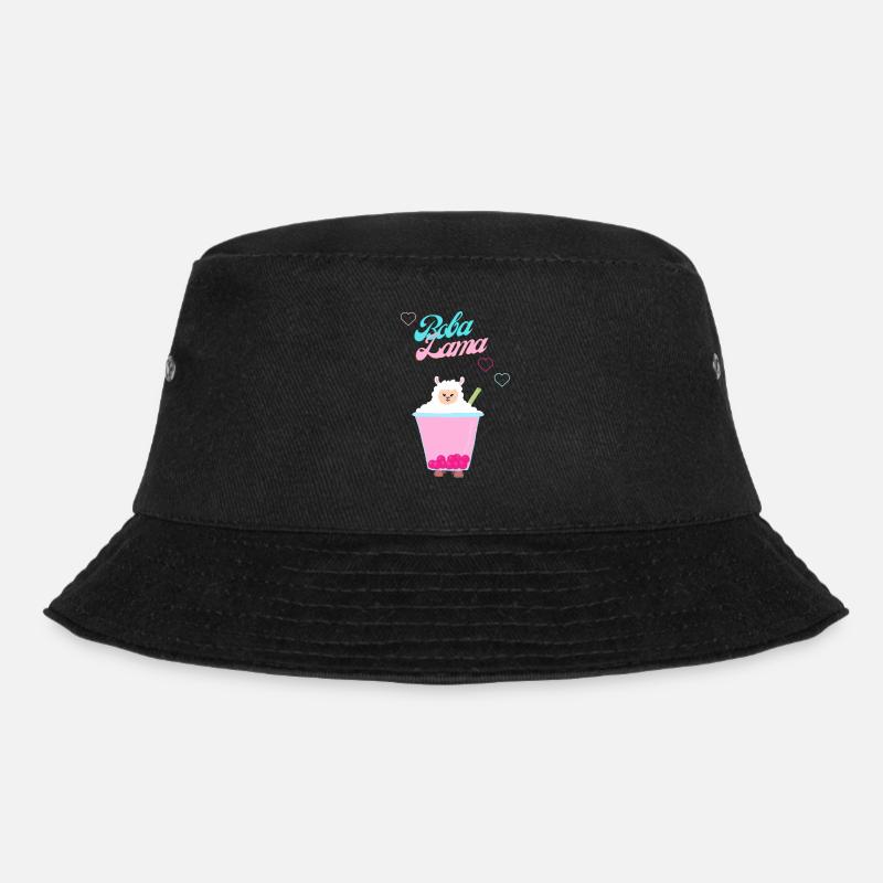 Boba Tea Lama /Bubble tea Lama - Bucket Hat - Schwarz