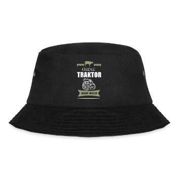Landwirt Bauer Farmer - Bucket Hat - Schwarz - Vorne - Lela (165cm)